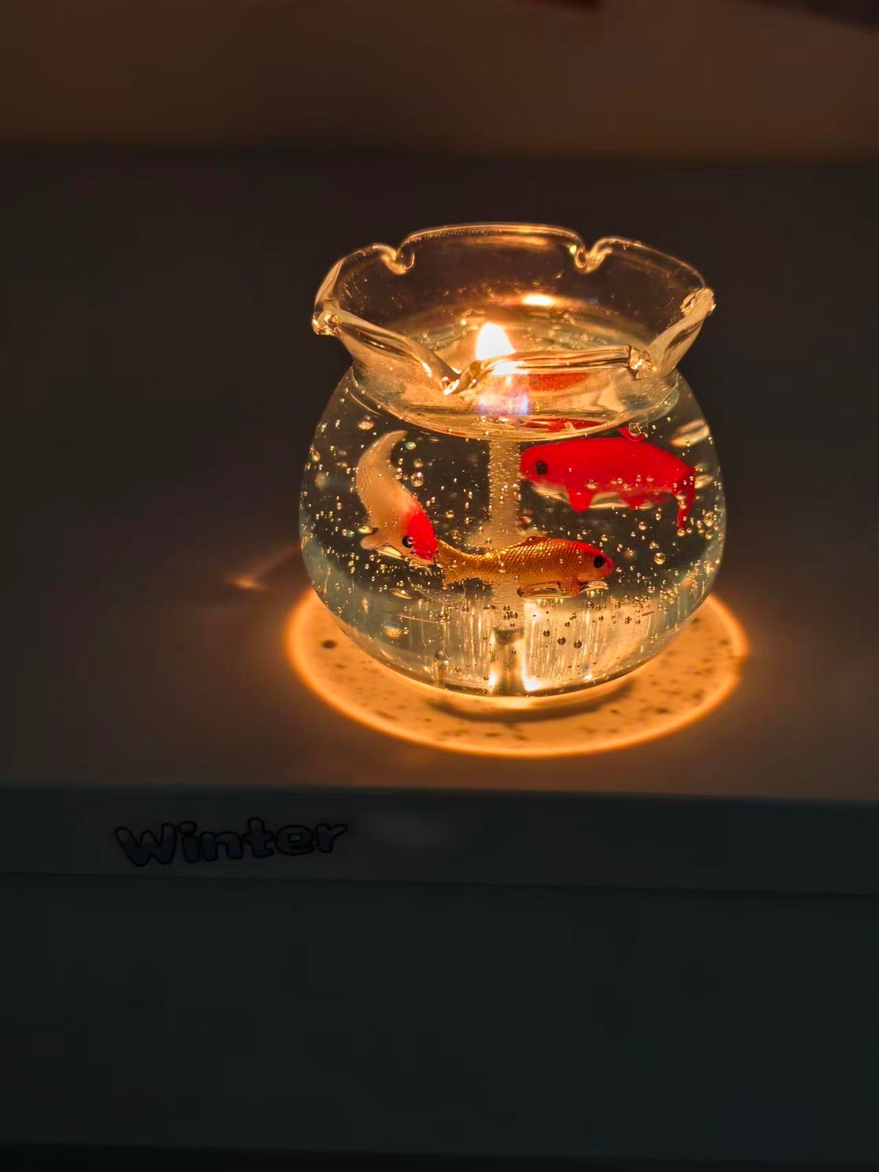 Koi fish Bowl Candle
