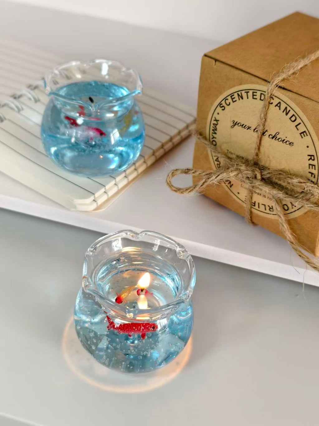 Koi fish Bowl Candle