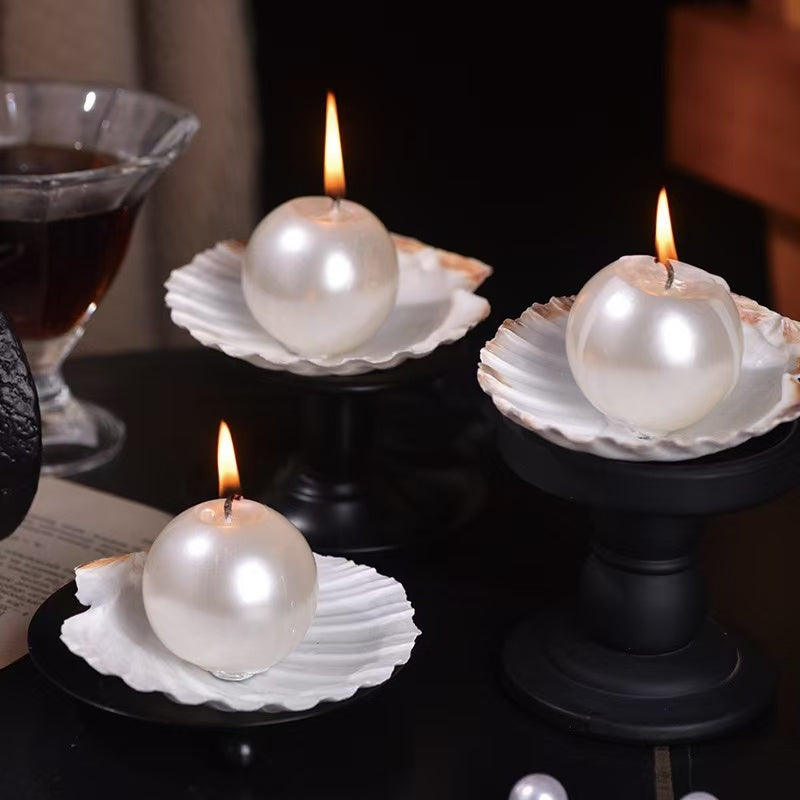 Pearl Shell Candle | Luxury Decorative Candle