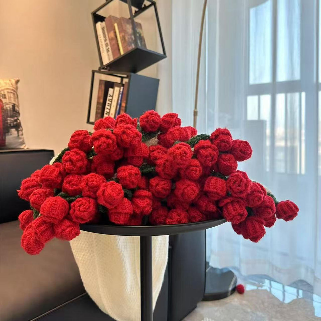 Crocheted Bouquet Blanket, Handmade Soft, Lightweight, and Romantic Rose Knitted Shawl Blanket.  the perfect gift for Mom or Friends..