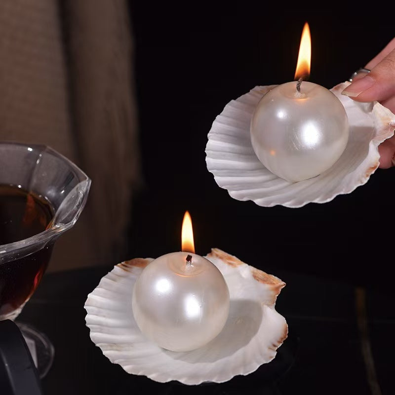 Pearl Shell Candle | Luxury Decorative Candle