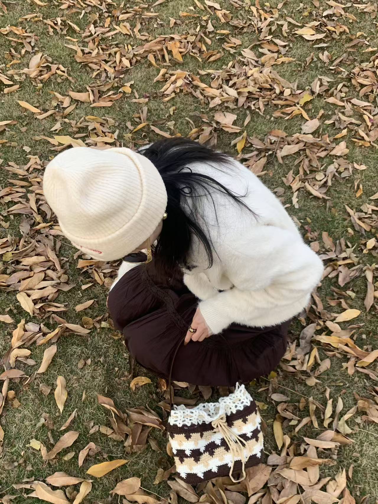 Handmade Crochet Shoulder Bag – Stylish Knitted Tote for Women