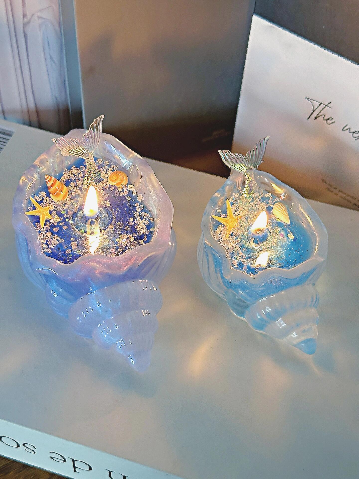 Ocean Seashell Candle