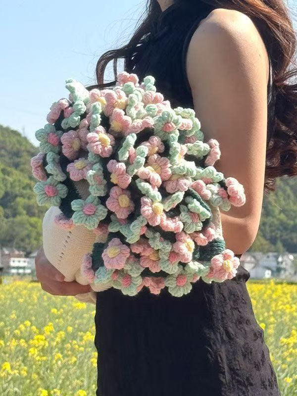 Crochet Daisy Flower Blanket – Perfect Handmade Gift for Mom, Girlfriend & Home Décor