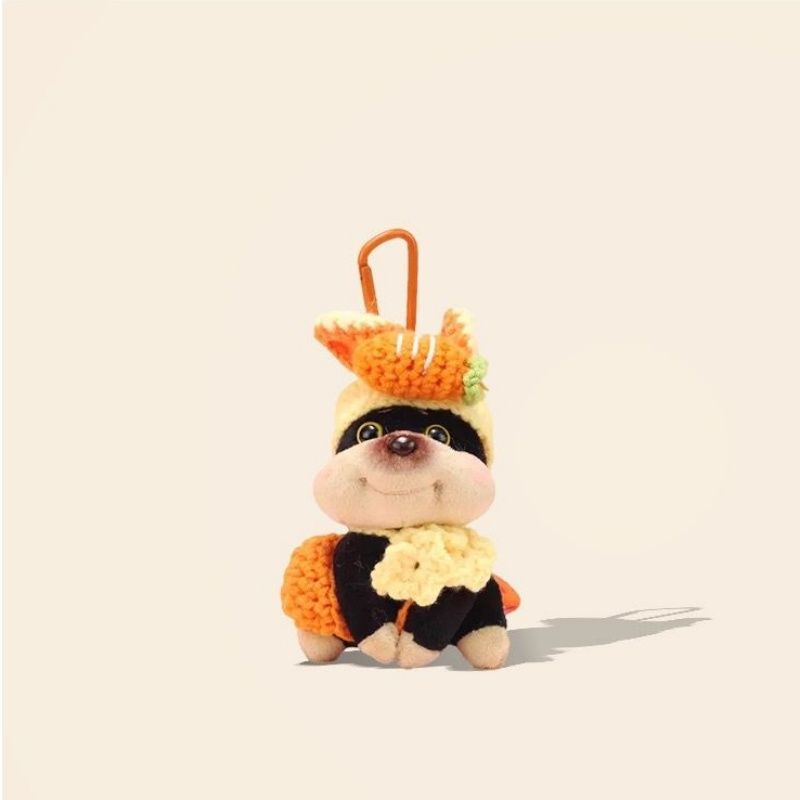 Adorable Plush Dog Keychain - Bunny Ear Puppy Doll for Bag, Backpack & Car Keys, Cute Collectible Gift