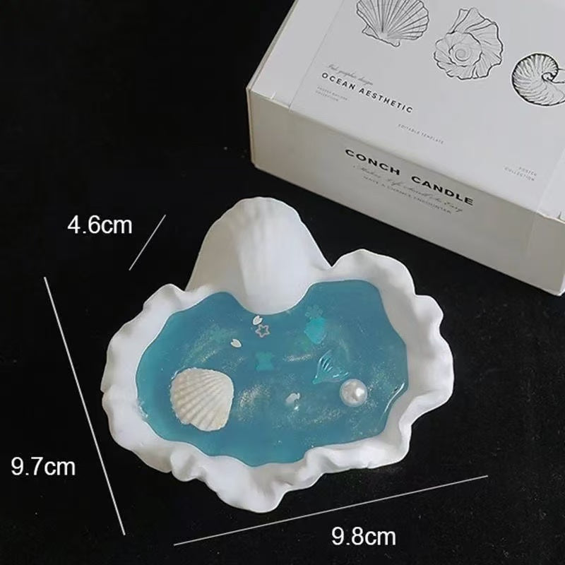 Conch Shell Candle Set