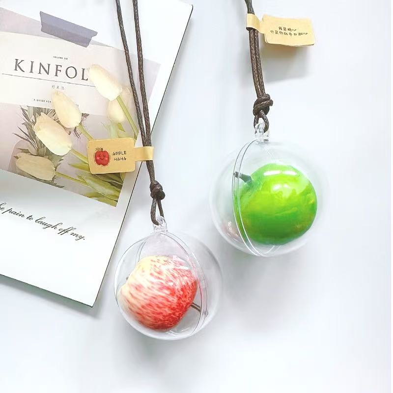 3 apples | Handmade Apple Pendant | Creative Car & Bag Charm | Unique Handmade Gift