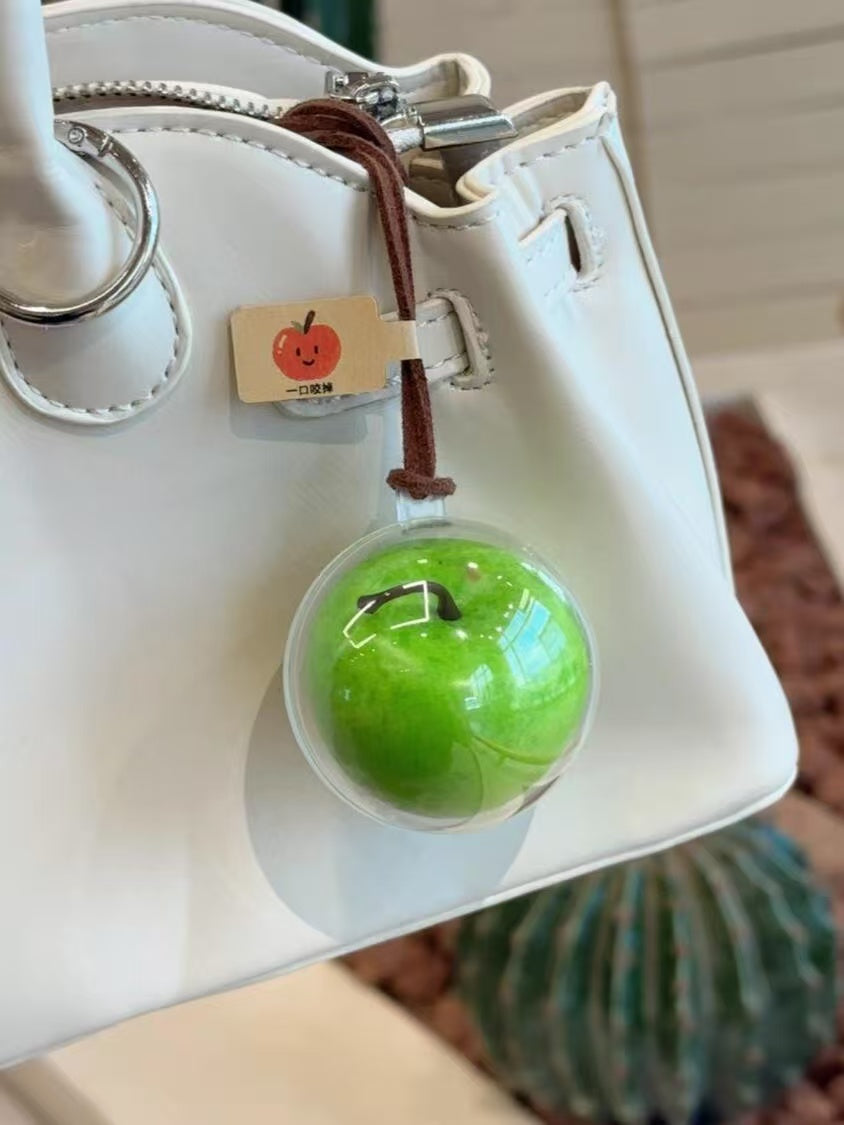 3 apples | Handmade Apple Pendant | Creative Car & Bag Charm | Unique Handmade Gift