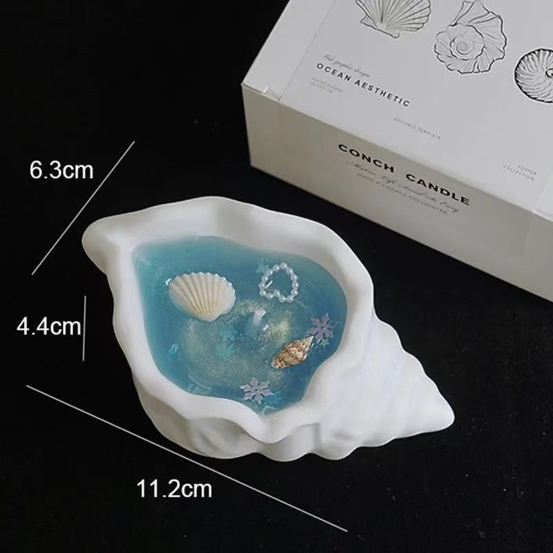 Conch Shell Candle Set