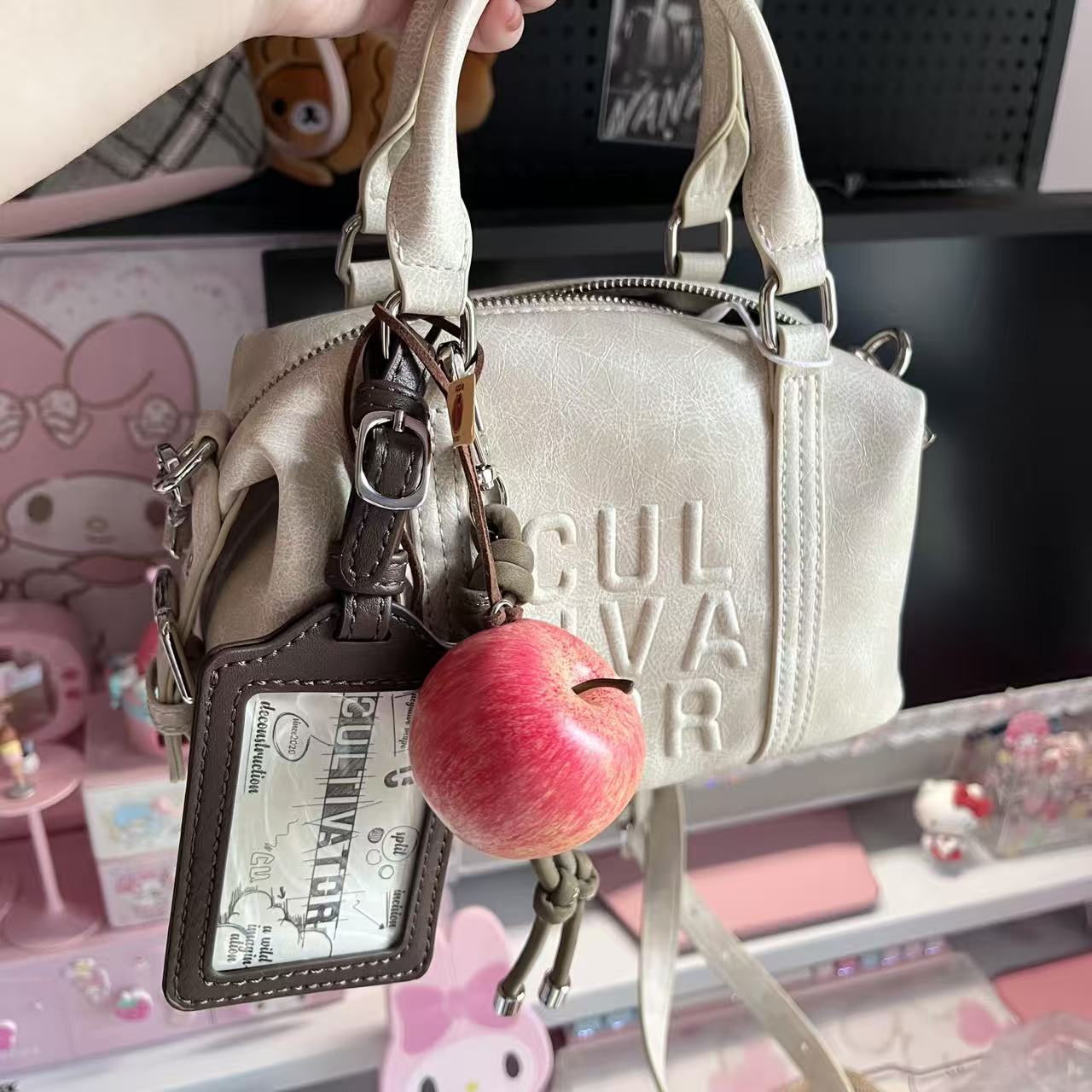 4 apples | Handmade Apple Pendant | Creative Car & Bag Charm | Unique Handmade Gift