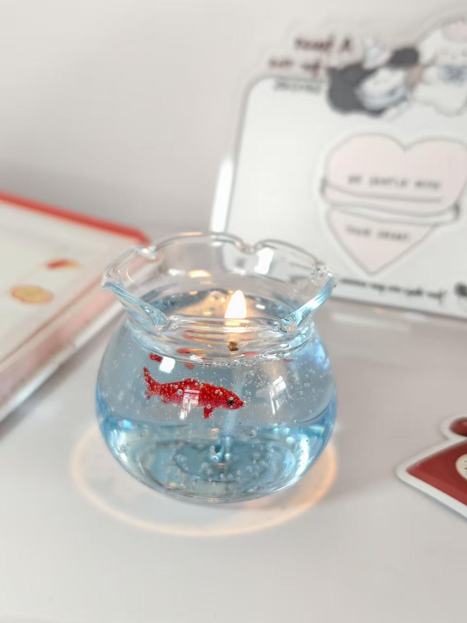 Koi fish Bowl Candle