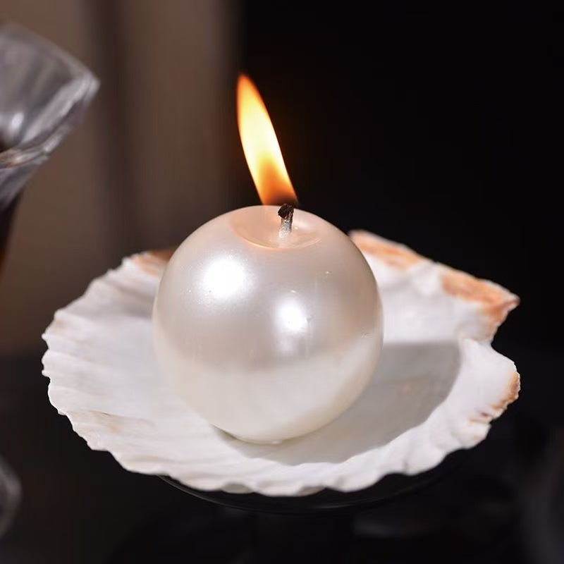 Pearl Shell Candle | Luxury Decorative Candle