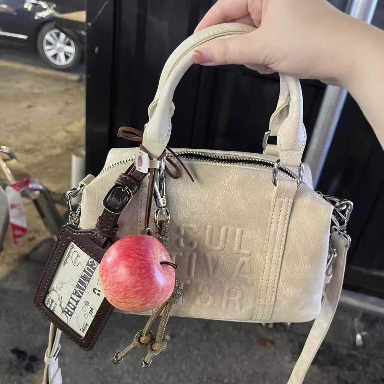 4 apples | Handmade Apple Pendant | Creative Car & Bag Charm | Unique Handmade Gift