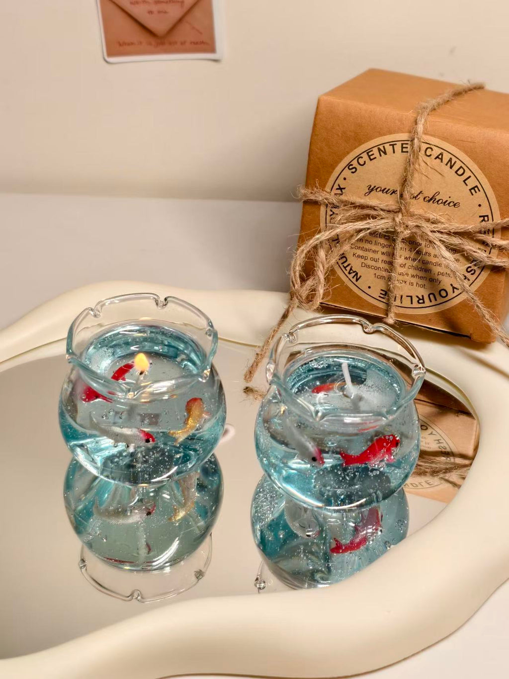 Koi fish Bowl Candle
