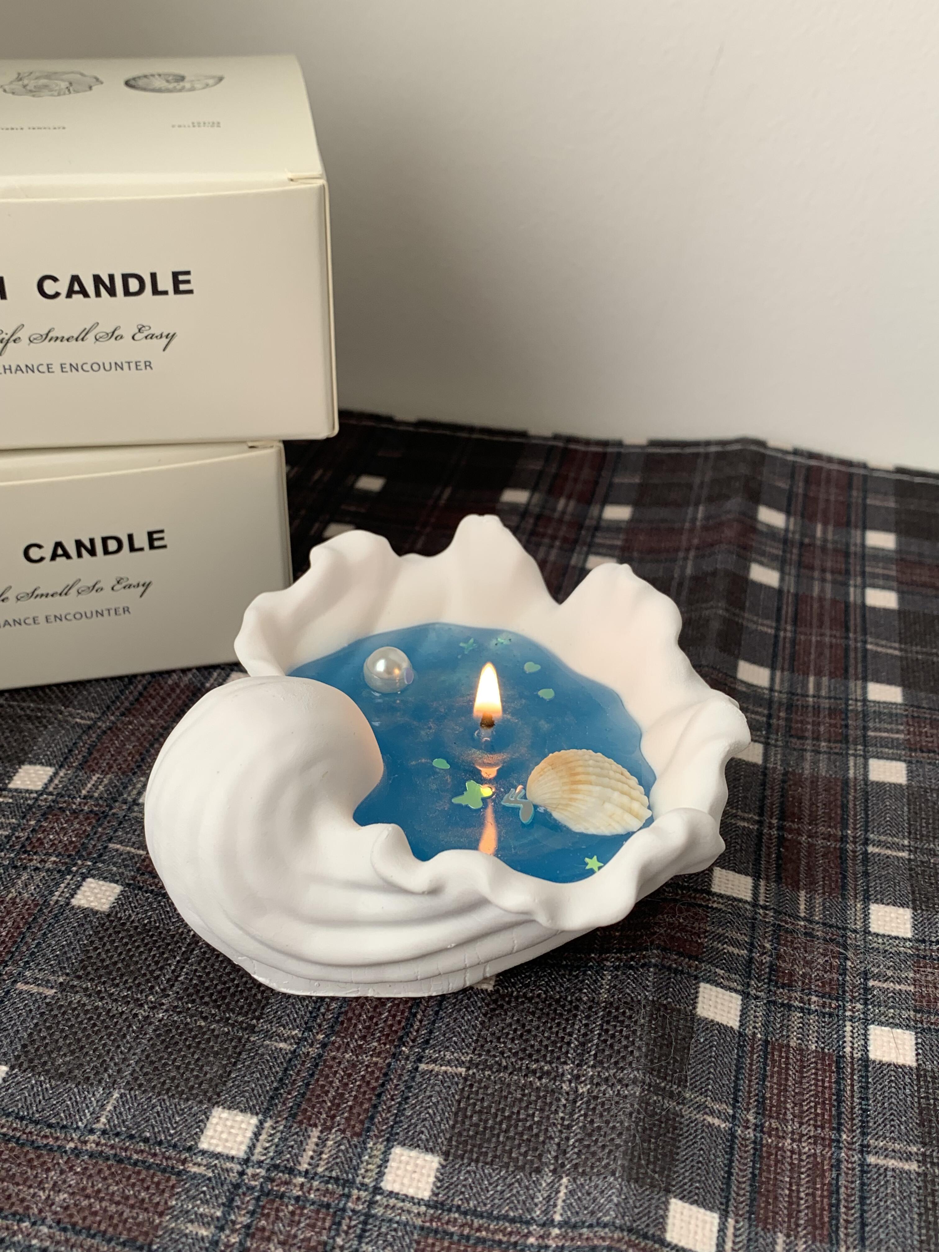 Conch Shell Candle Set