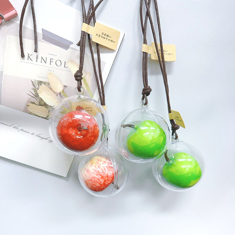 Apple Charm - Car & Bag Multi-use Hanging Ornament, Cute Gift for Bestie