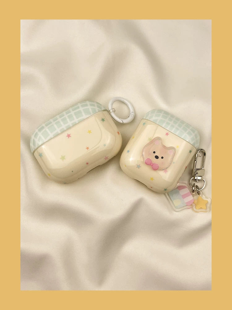 Colorful Star Westie Dog AirPods Case for AirPods 1/2/3/4/5/Pro - Cute Protective Cover