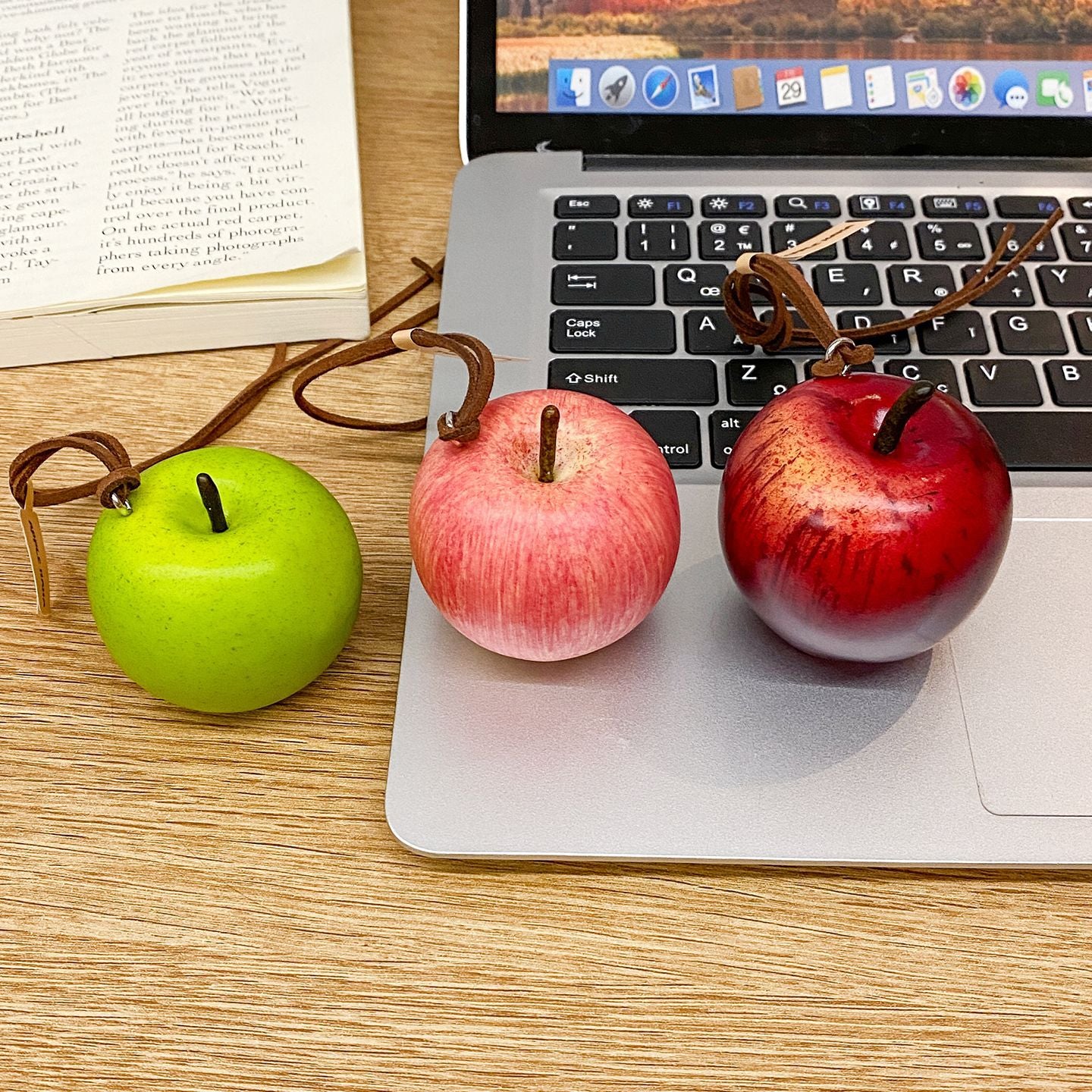 Apple Charm - Car & Bag Multi-use Hanging Ornament, Cute Gift for Bestie