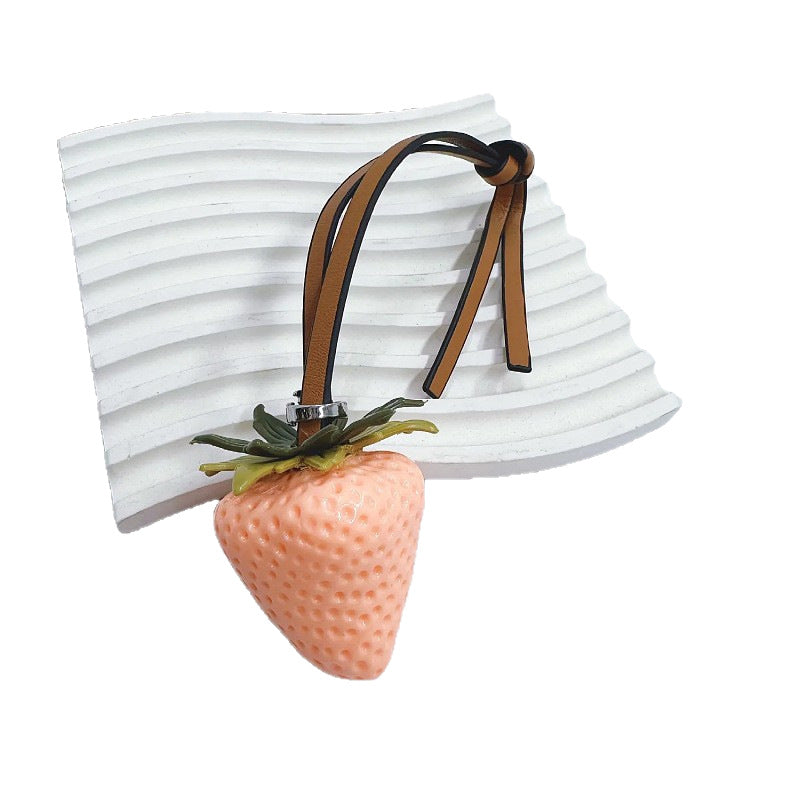 Strawberry Keychain for Backpack & Car, Cute Bag Charm, Couple Gift Accessory