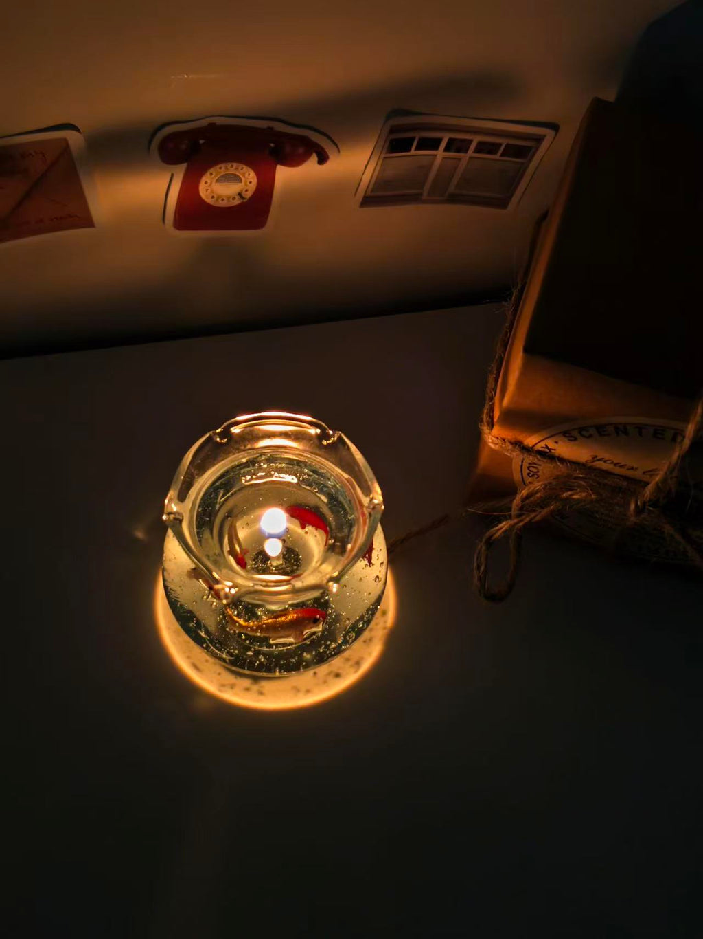 Koi fish Bowl Candle