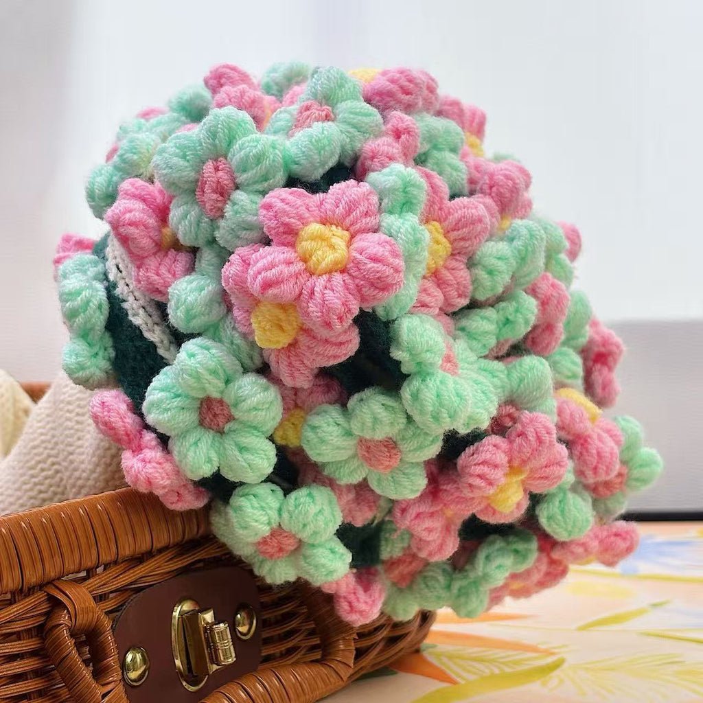 Crochet Daisy Flower Blanket – Perfect Handmade Gift for Mom, Girlfriend & Home Décor