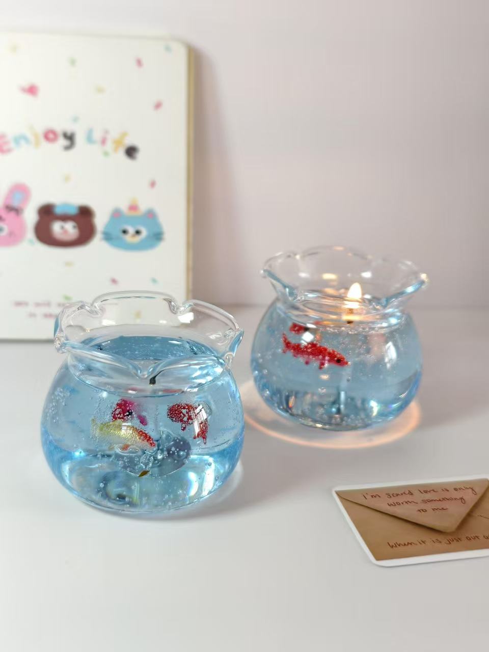 Koi fish Bowl Candle