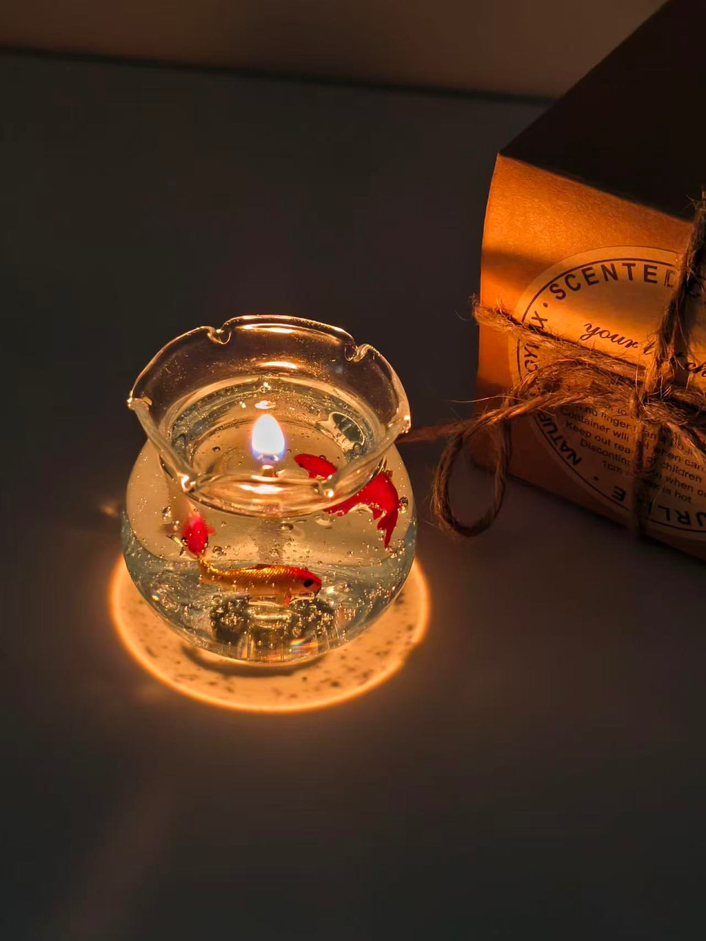 Koi fish Bowl Candle