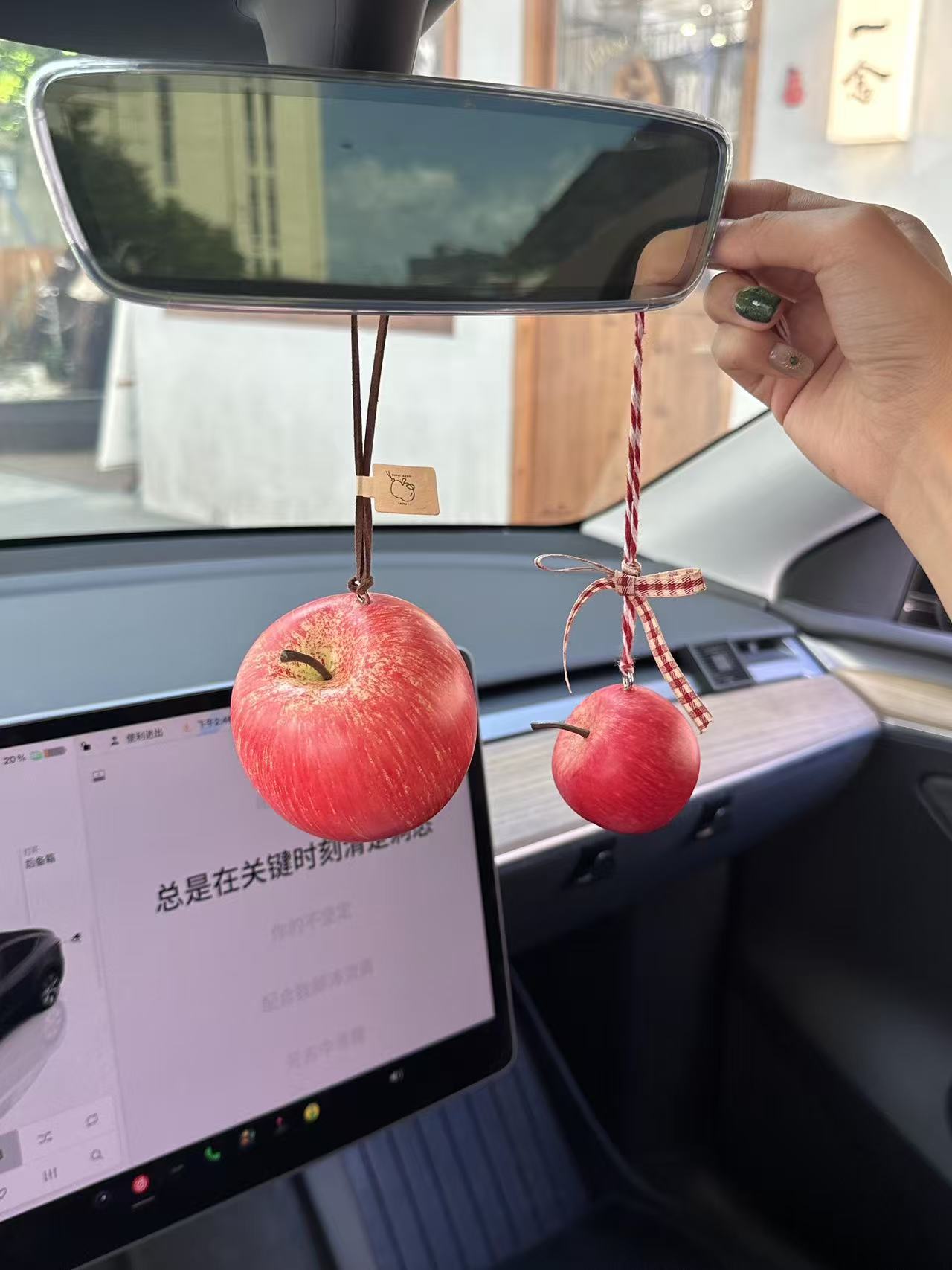 4 apples | Handmade Apple Pendant | Creative Car & Bag Charm | Unique Handmade Gift
