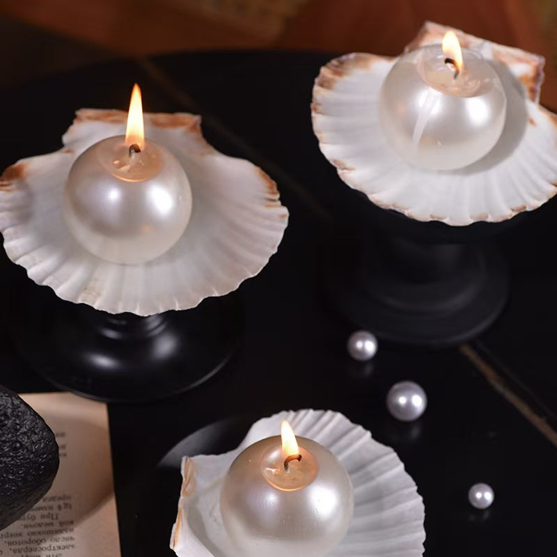 Pearl Shell Candle | Luxury Decorative Candle