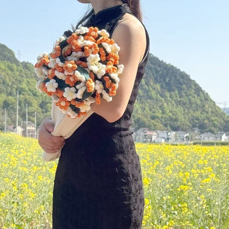 Crochet Daisy Flower Blanket – Perfect Handmade Gift for Mom, Girlfriend & Home Décor