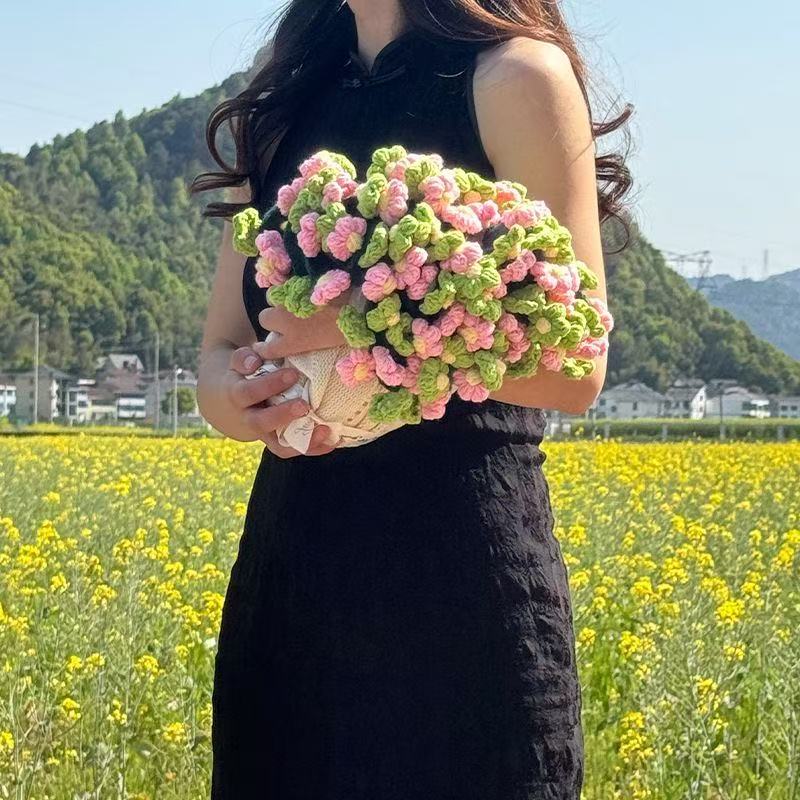 Crochet Daisy Flower Blanket – Perfect Handmade Gift for Mom, Girlfriend & Home Décor